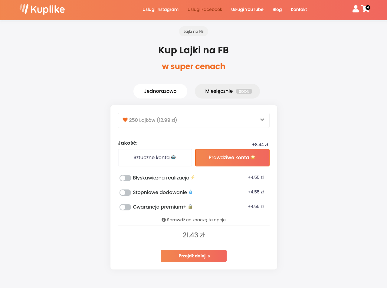 Kupno lajków na Kuplike.pl